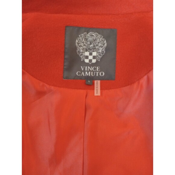 Vince Camuto Womens Coat Size Large Vermilion Red J8441W - Picture 4 of 4